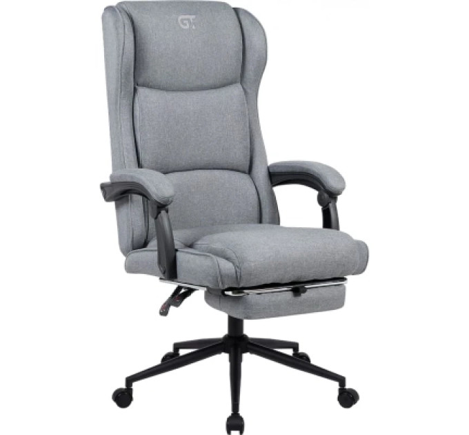 GT Racer Крісло ігрове GT Racer X-5992 Gray (X-5992 Fabric Gray)