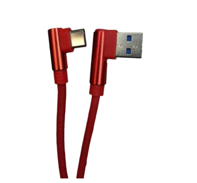 XoKo Дата кабель USB 2.0 AM to USB-C 1.0m 2.4A 90° corner red XoKo (XK-CTC-001-RD)