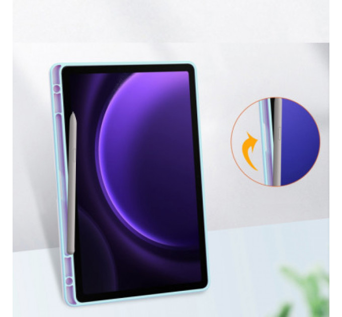 Чохол до планшета BeCover Soft Edge stylus holder Samsung Tab S9 (SM-X710/SM-X716)/S9 FE (SM-X510/SM-X516B) 11.0" Light Bl (710441)