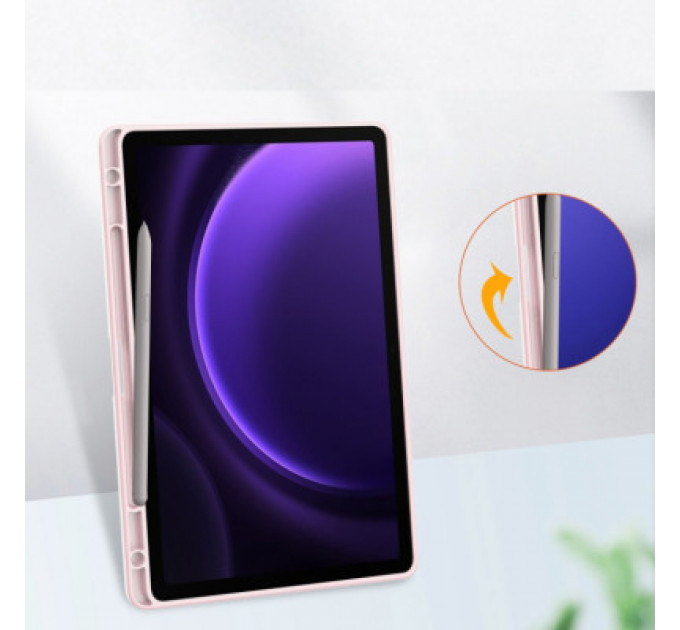 Чохол до планшета BeCover Soft Edge stylus holder Samsung Tab S9 (SM-X710/SM-X716)/S9 FE (SM-X510/SM-X516B) 11.0" Pink (710442)