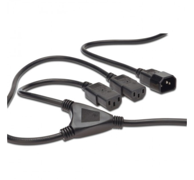 Digitus Кабель живлення C14 to 2xC13 1.7m Digitus (AK-440400-017-S)