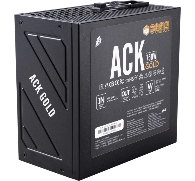 1stPlayer Блок живлення 1stPlayer HA-750BA2 750W (ACK-GLD-750-BK-EU)