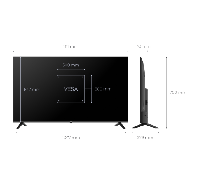 Телевізор 50" Kivi 50U9000HB Smart TV