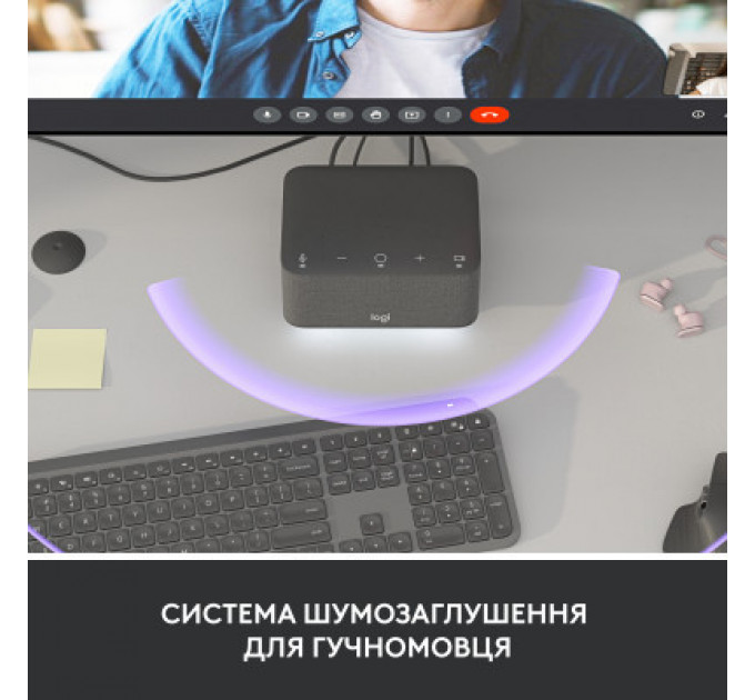 Порт-реплікатор Logitech Logi Dock - GRAPHITE - USB - EMEA - UC (L986-000024)