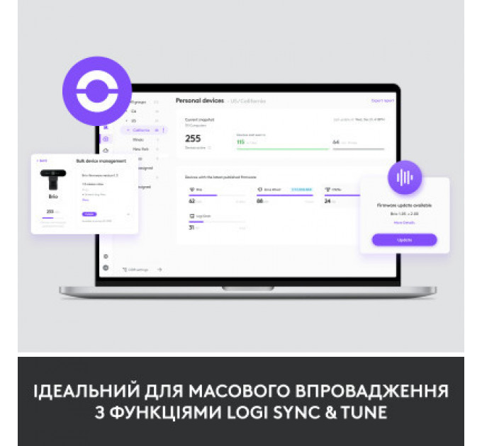 Порт-реплікатор Logitech Logi Dock - GRAPHITE - USB - EMEA - UC (L986-000024)