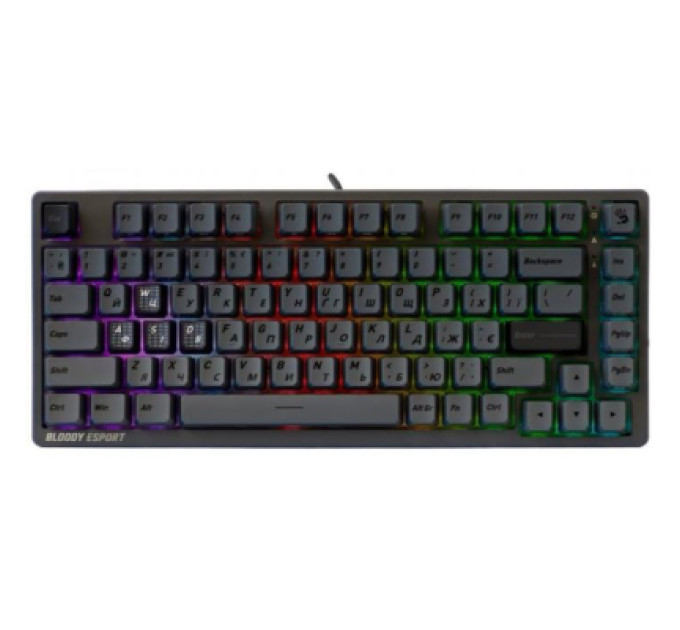 A4Tech Клавіатура A4Tech Bloody MS76 USB UA Iron Grey (4711421003292)