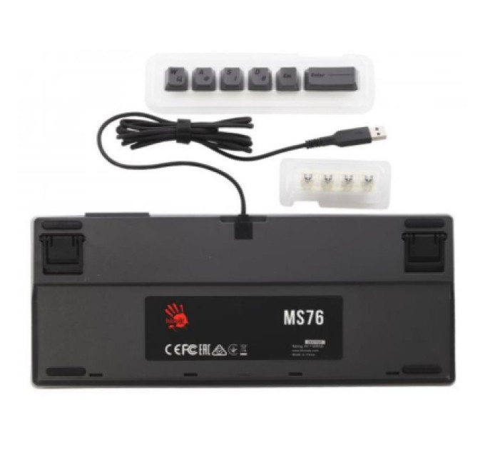 A4Tech Клавіатура A4Tech Bloody MS76 USB UA Iron Grey (4711421003292)