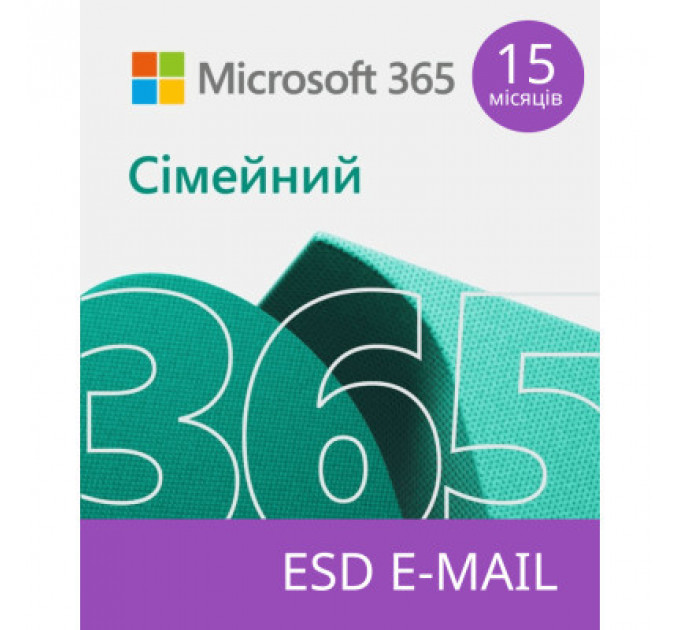 Офісний додаток Microsoft 365 Family 32/64 AllLngSub PKLic 15 місяцв Online CEE C2R NR (6GQ-01404)