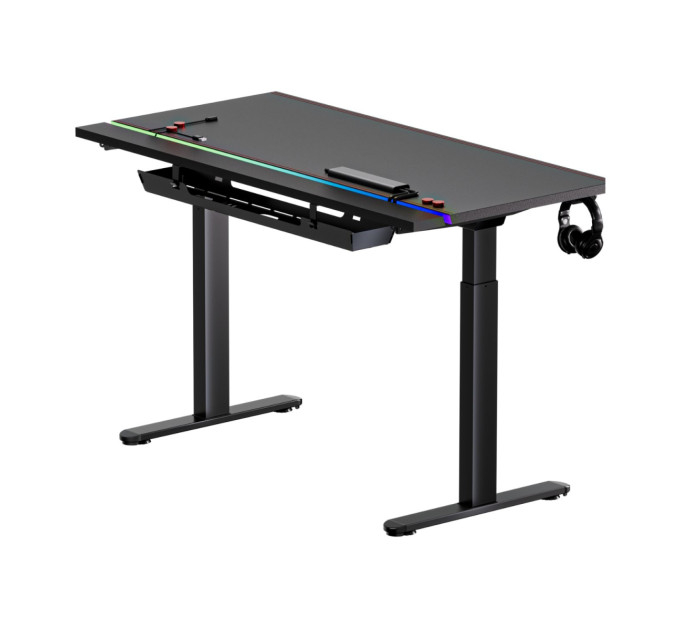1stPlayer Геймерський стіл 1stPlayer F.A.S.T Black (FAST-1470-RGB-BK)