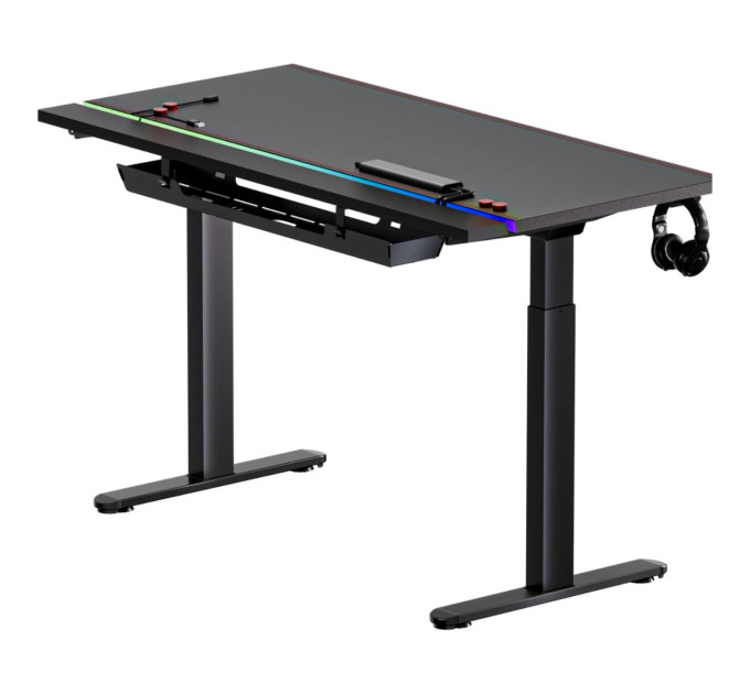 1stPlayer Геймерський стіл 1stPlayer F.A.S.T Black (FAST-1470-RGB-BK)
