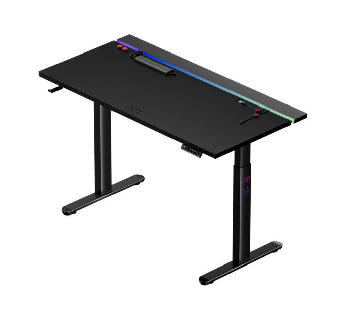 1stPlayer Геймерський стіл 1stPlayer F.A.S.T Black (FAST-1470-RGB-BK)