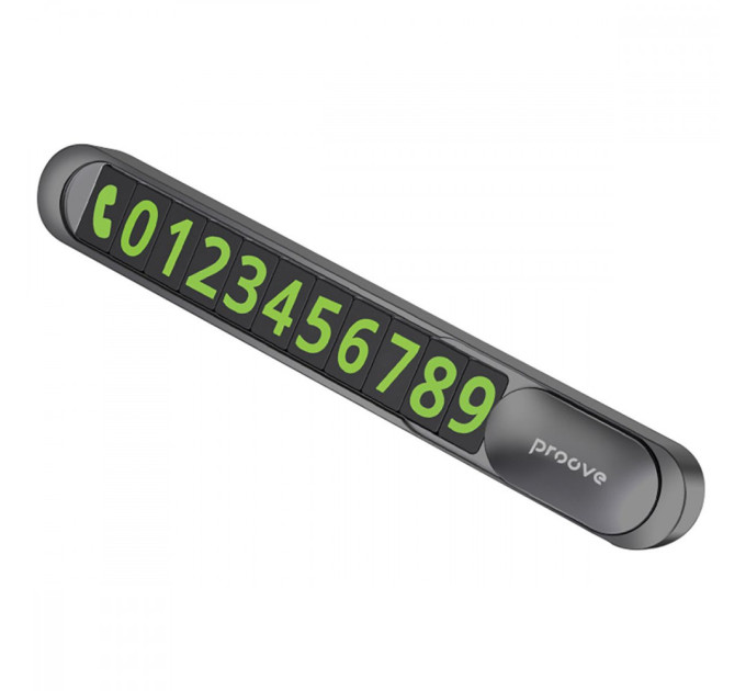 Proove Карта парковки Proove Parking Number Plate Metal Lock Dark Gray (AAPM00000005)