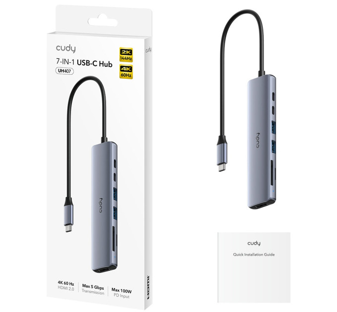 Cudy USB Хаб Cudy UH407 7-в-1