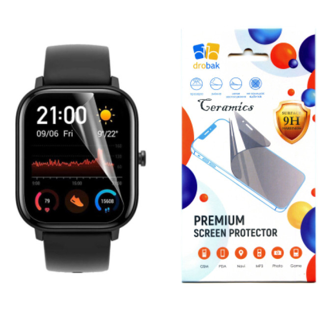 Drobak Скло захисне Drobak glass-film Ceramics Amazfit GTS 3 (313174)