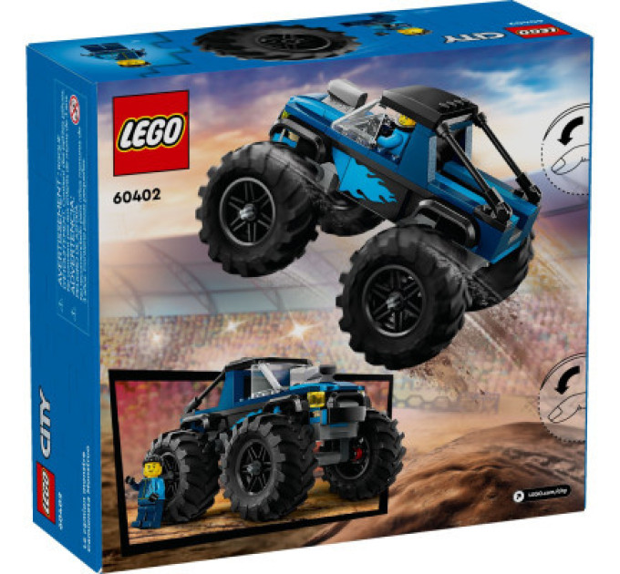 LEGO Конструктор LEGO City Синя вантажівка-монстр 148 деталей (60402)