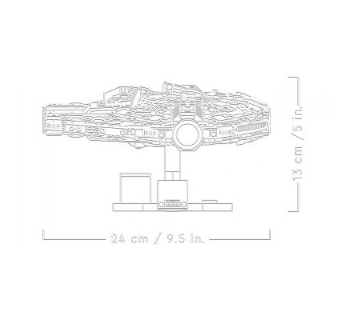 LEGO Конструктор LEGO Star Wars Тисячолітній сокіл 921 деталь (75375)