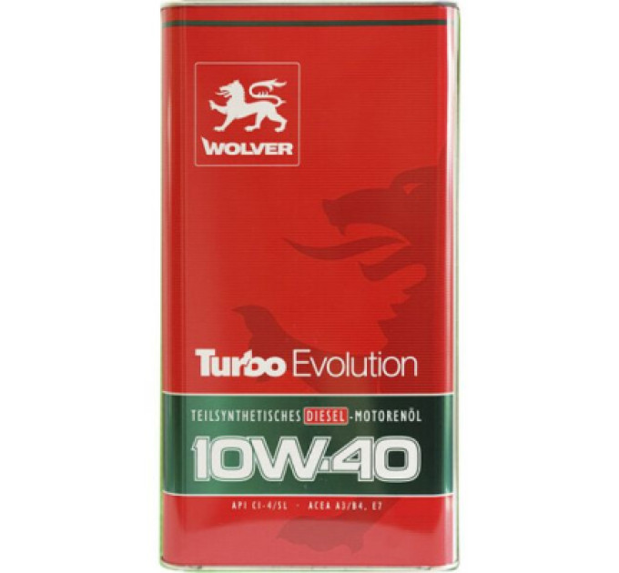 Wolver Моторна олива Wolver Turbo Evolution 10W-40 4л (4260360944406)