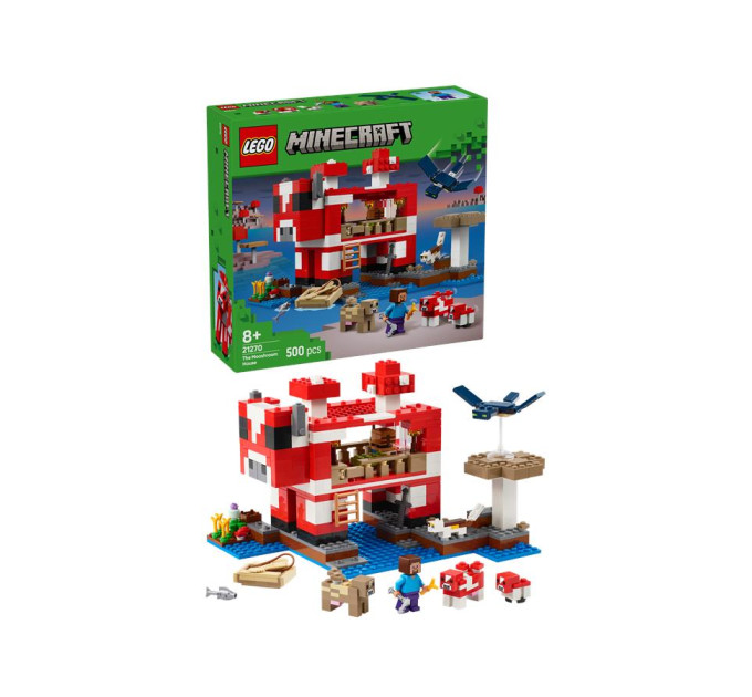 LEGO Конструктор LEGO Minecraft Грибний будинок (21270)