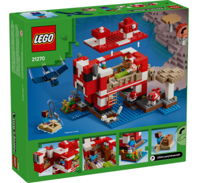 LEGO Конструктор LEGO Minecraft Грибний будинок (21270)