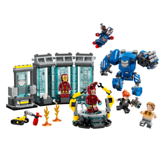 LEGO Конструктор LEGO Super Heroes Лабораторія Залізної Людини: зал обладунків (76315)