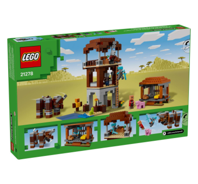 LEGO Конструктор LEGO Minecraft Аванпост розбійників та спустошувач (21278)