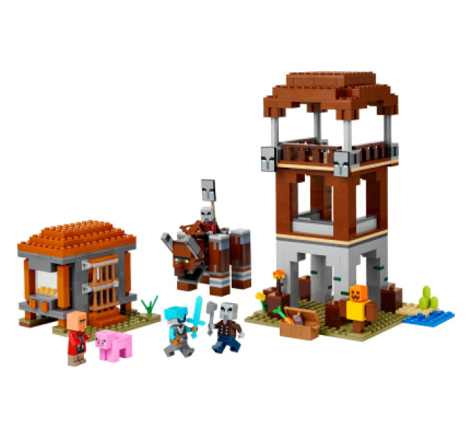 LEGO Конструктор LEGO Minecraft Аванпост розбійників та спустошувач (21278)
