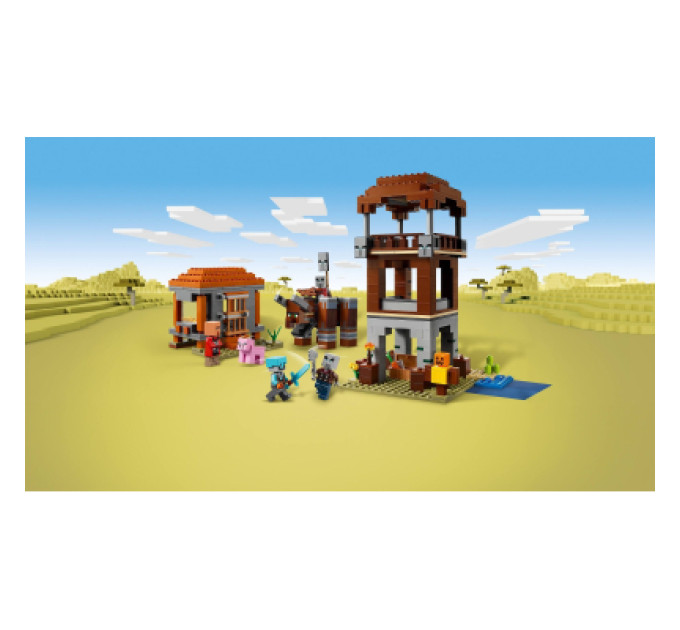 LEGO Конструктор LEGO Minecraft Аванпост розбійників та спустошувач (21278)