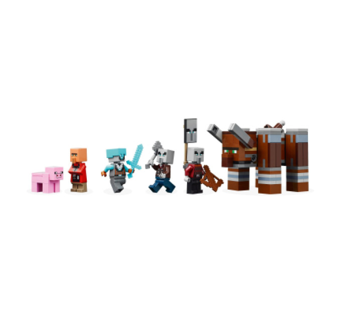 LEGO Конструктор LEGO Minecraft Аванпост розбійників та спустошувач (21278)