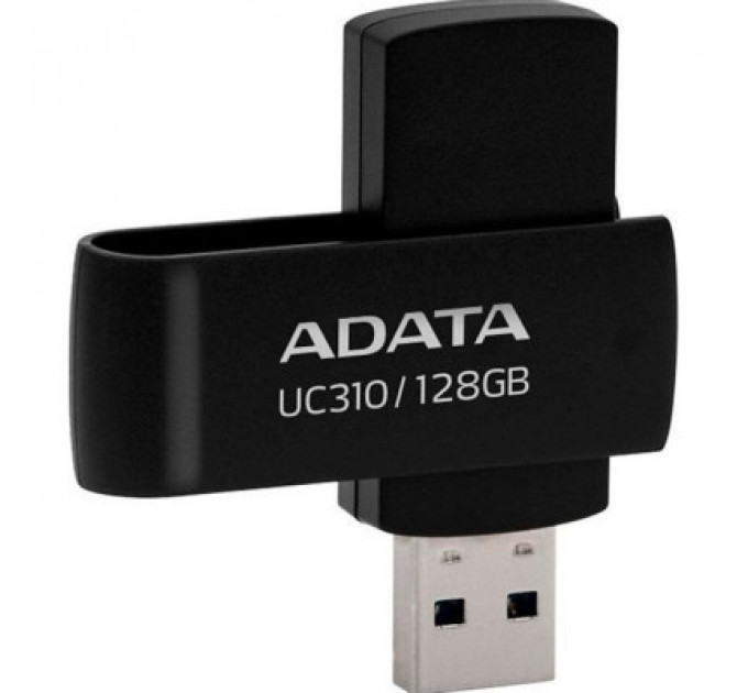 USB флеш накопичувач ADATA 128GB UC310 USB 3.2 Black (UC310-128G-RBK)