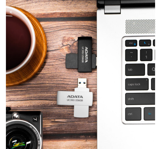 USB флеш накопичувач ADATA 128GB UC310 USB 3.2 Black (UC310-128G-RBK)