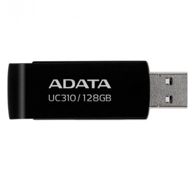USB флеш накопичувач ADATA 128GB UC310 USB 3.2 Black (UC310-128G-RBK)