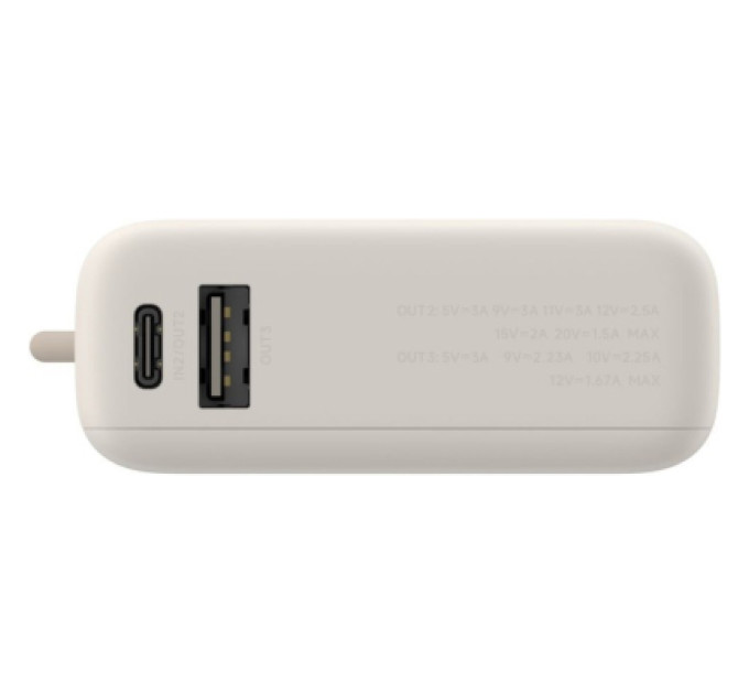 Xiaomi Батарея універсальна Xiaomi 10000mAh 33W Integrated Cable Beige (BHR9333GL)
