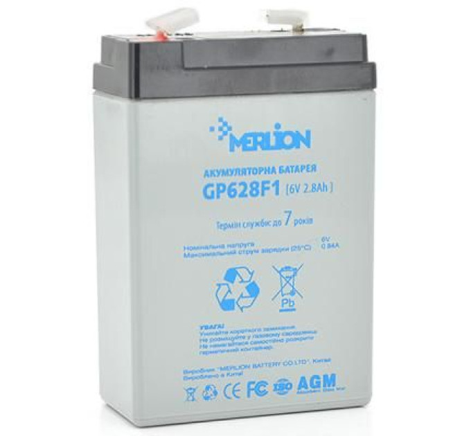 Merlion Батарея до ДБЖ Merlion MERLION AGM GP628F1 6 V-2,8Ah (GP628F1)