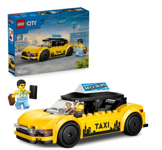 Конструктор LEGO City Жовте таксі (60487)