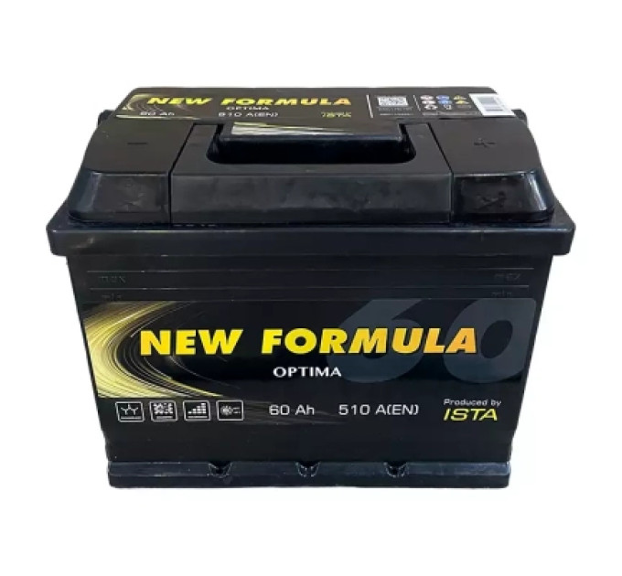 NEW FORMULA Акумулятор автомобільний NEW FORMULA Optima 60Ah Ев (-/+) (510EN) (5601104251)