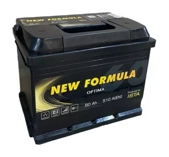 NEW FORMULA Акумулятор автомобільний NEW FORMULA Optima 60Ah Ев (-/+) (510EN) (5601104251)