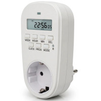 Таймер-розетка EUROELECTRIC 16A/3600W 7дн, White (ST-16A/3,60kW(E))