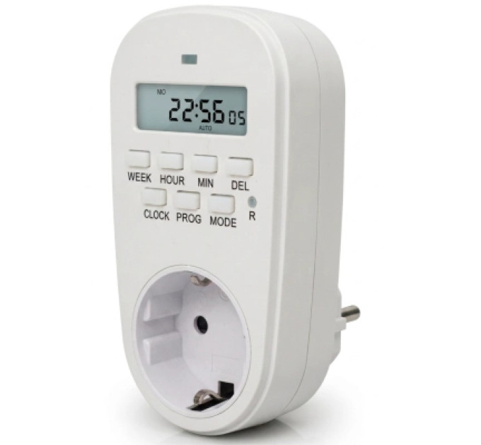 EUROELECTRIC Таймер-розетка EUROELECTRIC 16A/3600W 7дн, White (ST-16A/3,60kW(E))