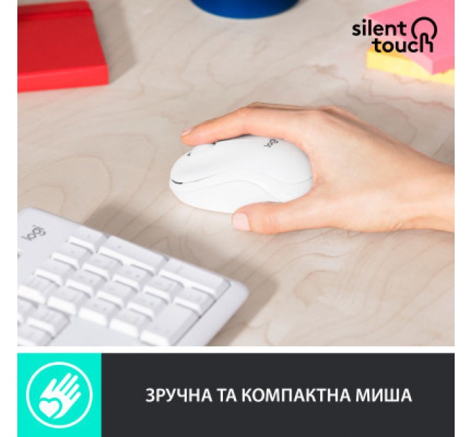 Комплект Logitech MK295 Silent UA Off-White (920-009824)