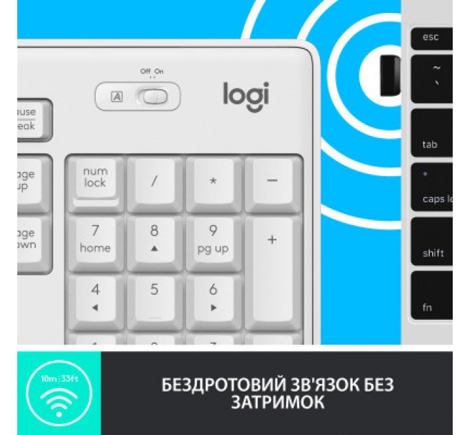 Комплект Logitech MK295 Silent UA Off-White (920-009824)