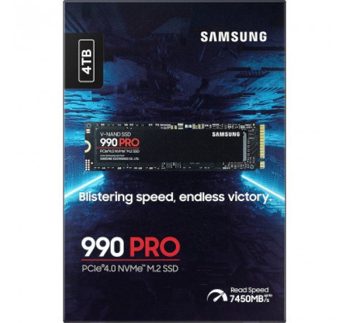 Накопичувач SSD M.2 2280 4TB 990 PRO Samsung (MZ-V9P4T0BW)