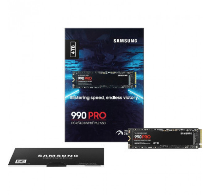 Накопичувач SSD M.2 2280 4TB 990 PRO Samsung (MZ-V9P4T0BW)