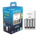 Зарядний пристрій Basic Charger  + Акумулятор Eneloop NI-MH  AAA 800 мАг, 4 шт.
