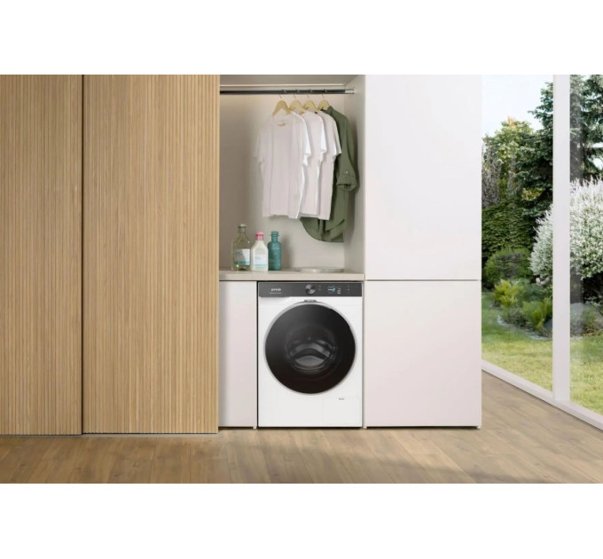 Пральна машина Gorenje фронтальна, 10кг, 1400, A+++, 60см, дисплей, пара, Wi-Fi, інвертор, білий