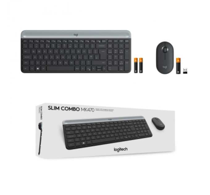 Комплект Logitech MK470 Slim Wireless UA Graphite (920-009204)