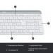 Logitech Комплект Logitech MK470 Slim Wireless UA Off-White (920-009205)