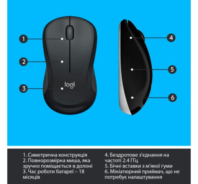 Комплект Logitech MK540 Advanced Wireless UA Black (920-008685)