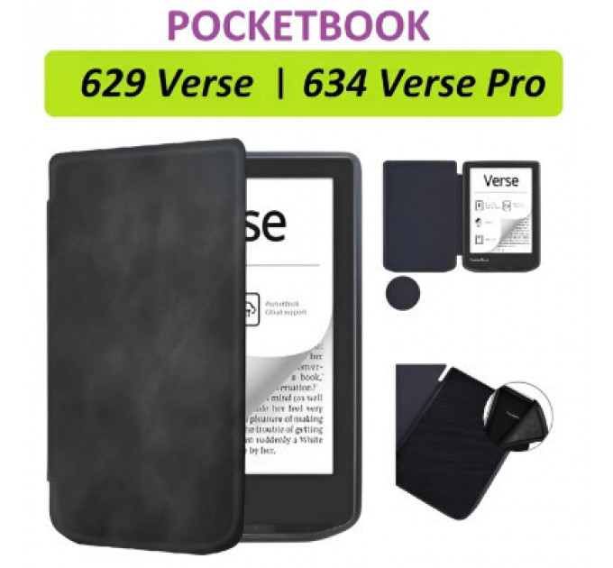 Чохол до електронної книги BeCover Smart Case PocketBook 629 Verse / 634 Verse Pro 6" Black (710450)