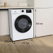Пральна машина Gorenje фронтальна, 6кг, 1000, A++, 42см, чорний люк, дисплей, пар, інвертор, білий
