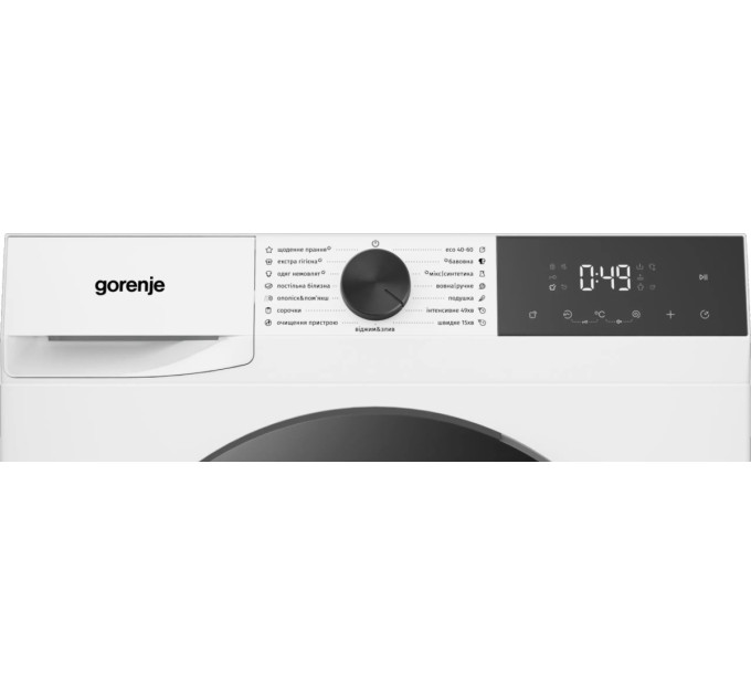 Пральна машина Gorenje фронтальна, 8кг, 1400, A+++, 51см, дисплей, пара, білий